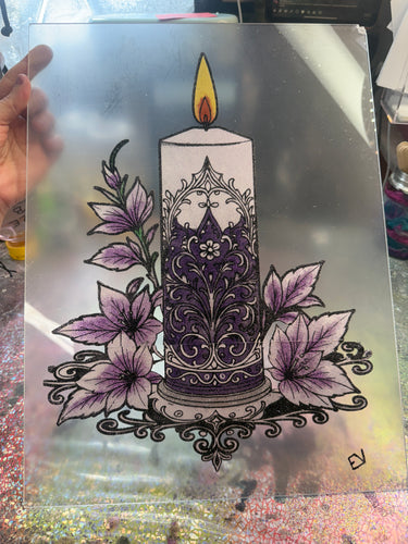 9/18 12x16 CANDLE ACRYLIC SHOWDOWN