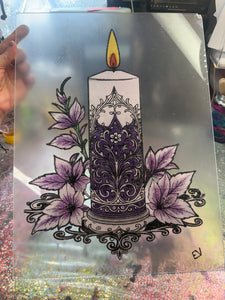 9/18 12x16 CANDLE ACRYLIC SHOWDOWN
